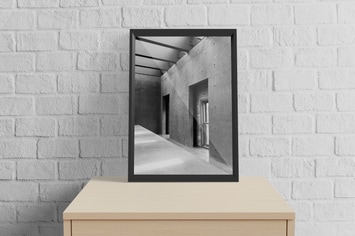Realistic A3 Frame Mockup V3