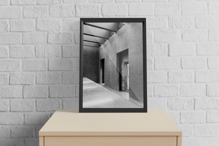 Realistic A3 Frame Mockup V3