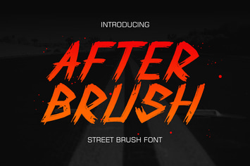 After Brush - Street Brush Font