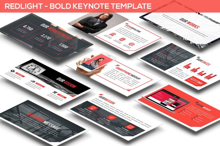 Redlight - Bold Keynote Template