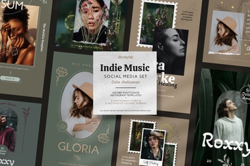 Indie Music Instagram Template Calm Theme