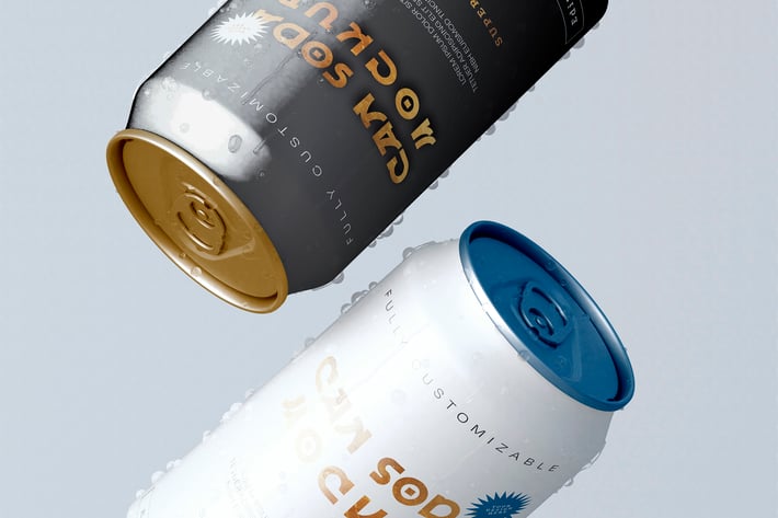 Soda Can Mockup	