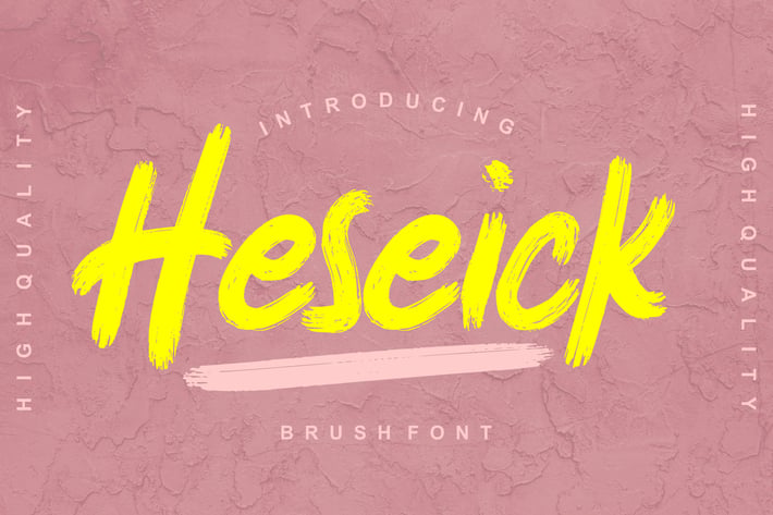 Heseick Brush Font