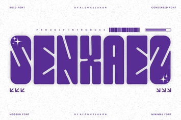 Senxaez - Bold Condensed Font