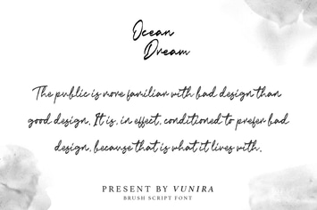 Ocean Dream | Brush Script Font