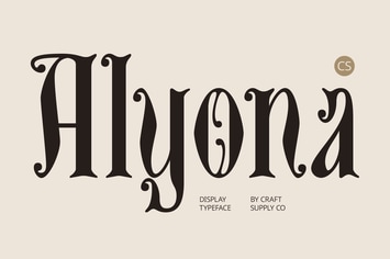 CS Alyona – Gothic Font