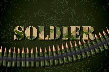 Combat Stencil Text Effect