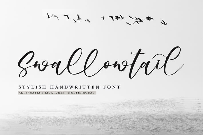 Swallowtail - Stylish Handwritten Font