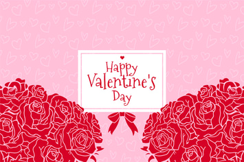 Hand Drawn Valentine Background