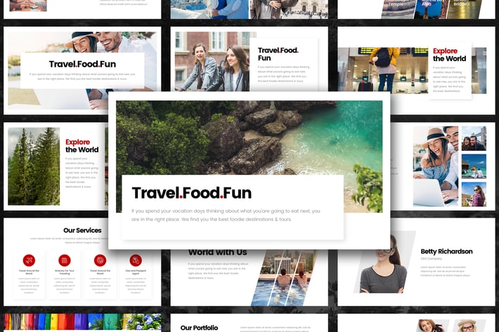 Fun Travel Tour PowerPoint Template