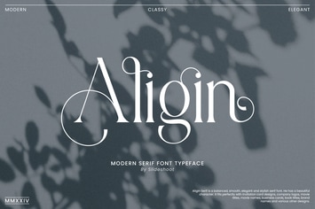 Aligin - Modern Serif Font