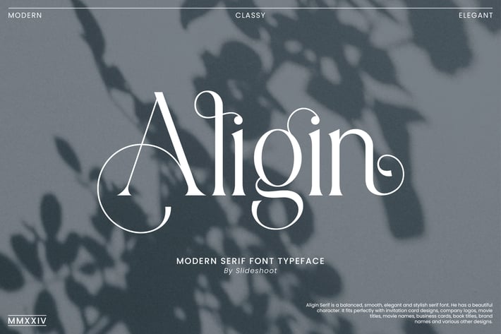 Aligin - Modern Serif Font