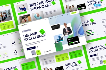 Dark Blue Green Modern Business Company Profile