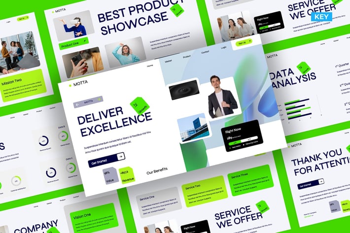 Dark Blue Green Modern Business Company Profile