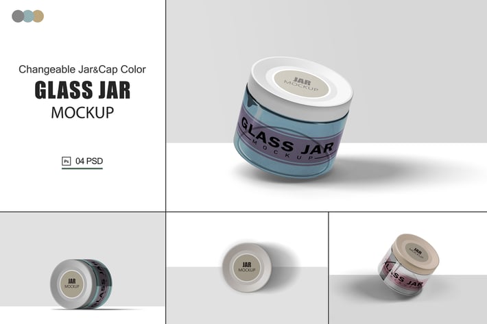 Cosmetic Jar Mockups V.2
