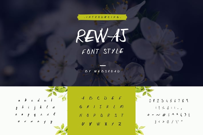 Rewaj - Custom Handmade Font Style
