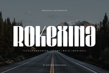 Rokexina - Tall & Condensed Font