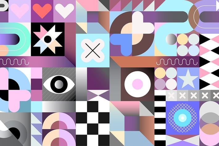 Abstract Geometric Seamless Pattern 