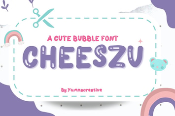 Cheeszu - Cute Bubble Font
