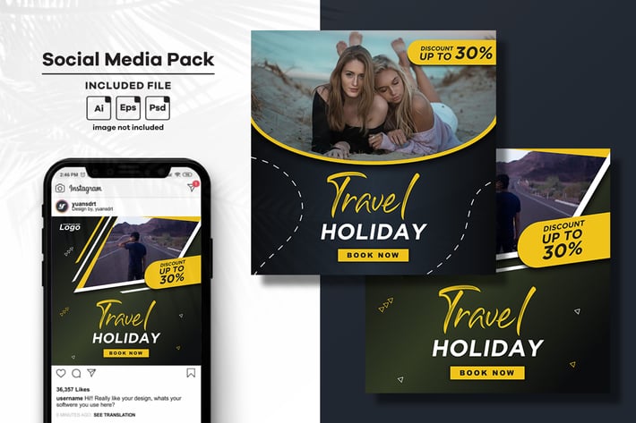 Travel Social Media Post Template