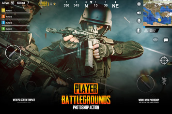 Player Battlegrounds Photoshop Action PUGB