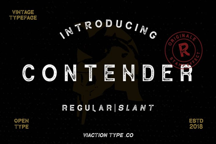 Contender - Vintage Display Font