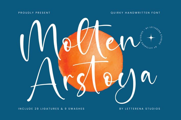 Molten Arstoya Quirky Handwritten Font