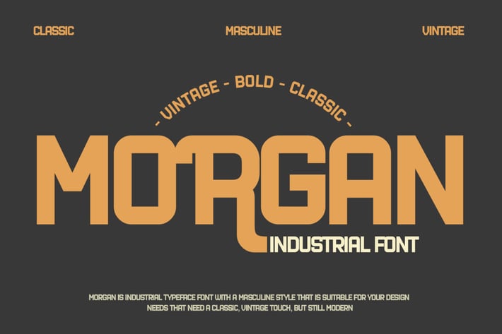 Industrial Font - Morgan