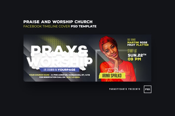 Praise & Worship Church Facebook Timeline Cover