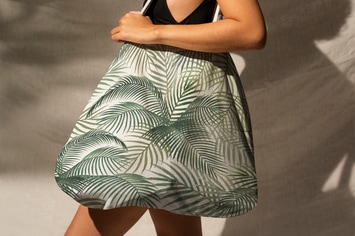 Woman is Carrying Tote Bag Mockup