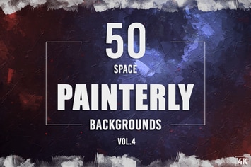 50 Painterly Space Backgrounds - Vol. 4