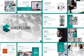 Halfcube - Business Powerpoint Template