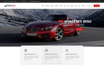 MOTORLAND - Car Dealer Template