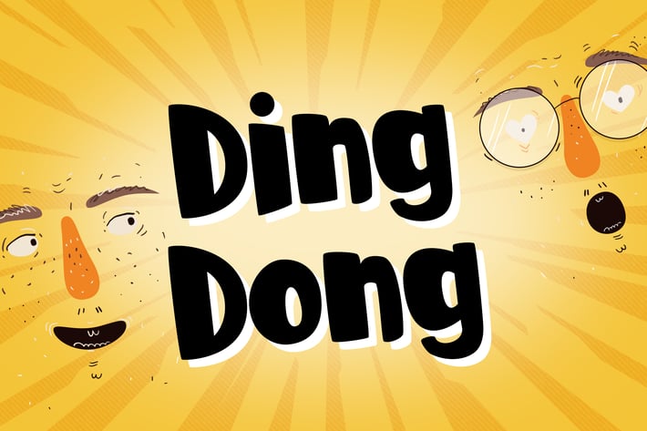 Ding Dong - Comic Display Font