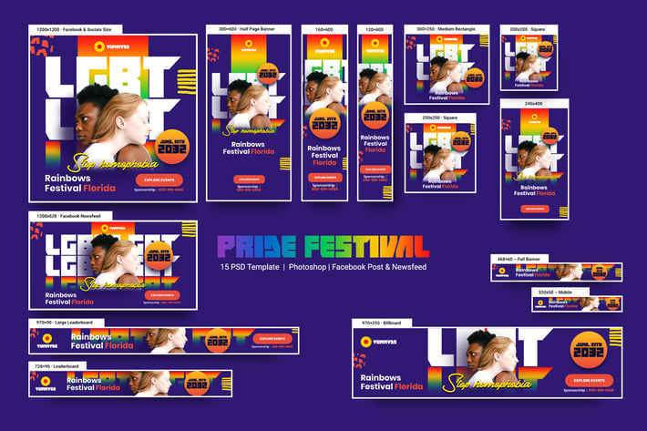 Pride Festival Banners Ad