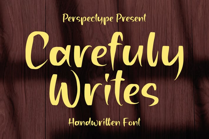 Carefuly Writes Handwritten Font