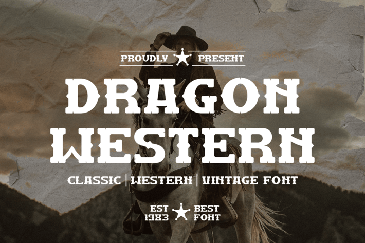 Dragon Western - Vintage & Typeface Font