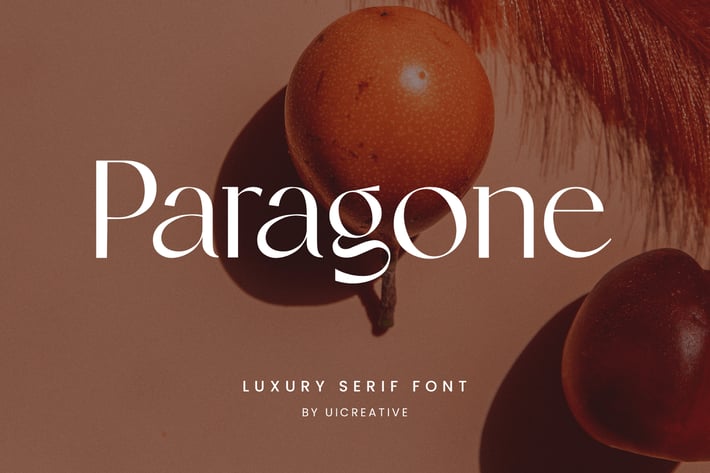 Paragone Luxury Serif Font