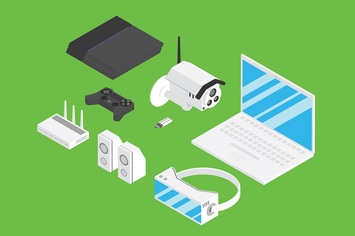 Electronic Device Isometric Icon Set - Li