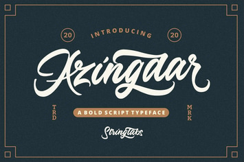 Azingdar - Retro Bold Script Font