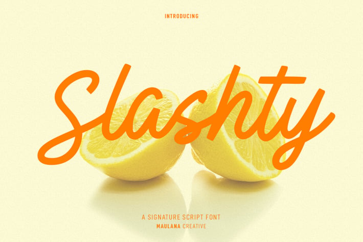 Slashty Handwritten Script Signature Font