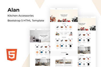 Alan - Kitchen Accessories Bootstrap 5 HTML Templa