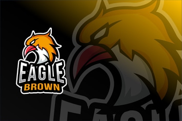 Eagle Brown Esport Logo Template