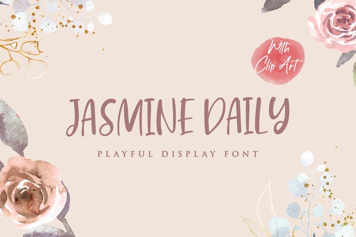 Jasmine Daily - Playful Display Font