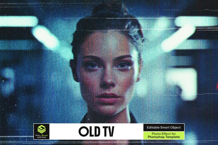 Old TV Photo Effect