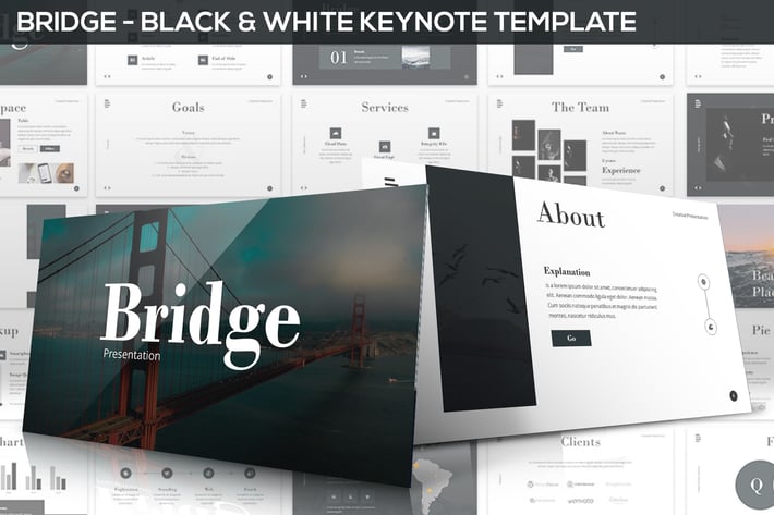 Bridge - Black & White Keynote Presentation