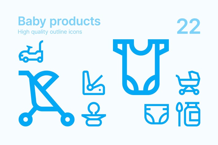  Baby Products Icons