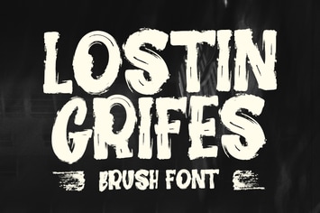 Lostin Grifes Brush Font
