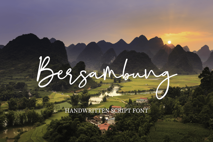 Bersambung | Handwritten Font