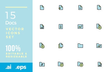 15 Documents vector icon